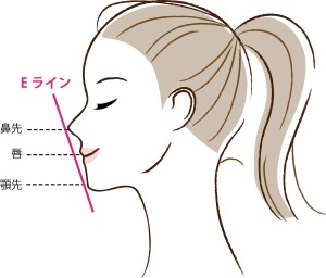 部分矯正適さない Eライン