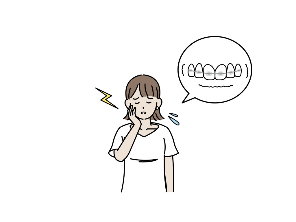 矯正治療　つらい時期　慣れるまで　痛み　違和感