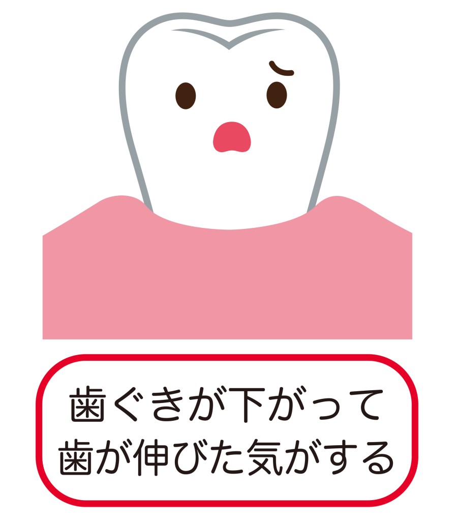歯茎が下がって歯が長く見えるのが気になる 歯茎が下がる歯肉退縮って何？